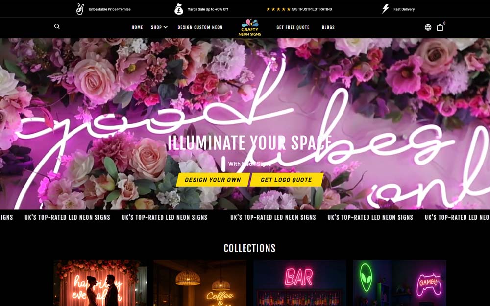 Poorly designed outdated website